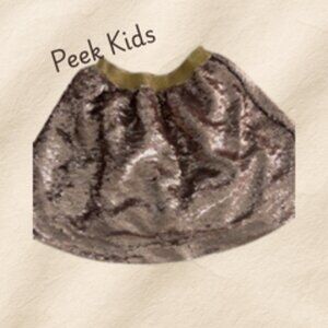 Peek Girls Size 8 Rose Gold Sequined Skirt